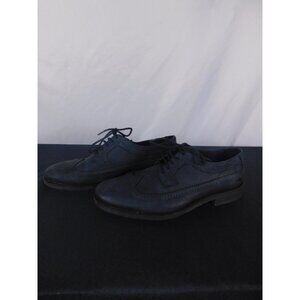 Brusque Leather Wingtip Oxfords Mens Size 11 Made in Portugal Black